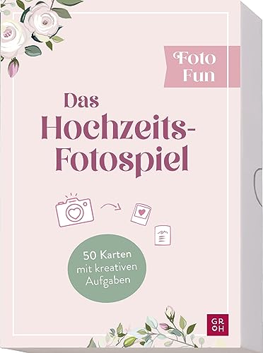 Foto Fun - Das Hochzeits-Fotospiel: 50 Karten mit kreativen Aufgaben | Das unterhaltsame Partyspiel für die Hochzeitsfeier Foto Fun - Das Hochzeits-Fotospiel: 50 Karten mit kreativen Aufgaben | Das unterhaltsame Partyspiel für die Hochzeitsfeier
