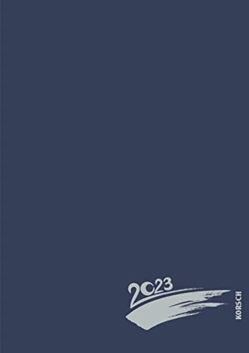 Foto-Malen-Basteln A4 dunkelblau mit Folienprägung 2023: Fotokalender zum Selbstgestalten. Do-it-yourself Kalender mit festem Fotokarton und edler Folienprägung. von Korsch Verlag GmbH
