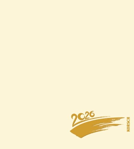 Foto-Malen-Basteln Bastelkalender chamois 2026: Fotokalender zum Selbstgestalten. Do-it-yourself Kalender mit festem Fotokarton. Edle Folienprägung. Format: 21,5 x 24 cm von Korsch Verlag
