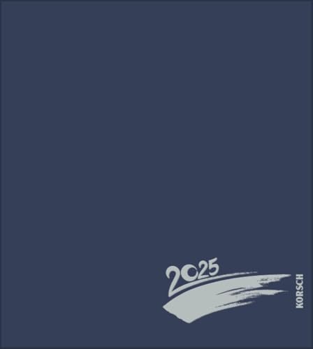 Foto-Malen-Basteln Bastelkalender dunkelblau 2025: Fotokalender zum Selbstgestalten. Do-it-yourself Kalender mit festem Fotokarton. Edle Folienprägung. Format: 21,5 x 24 cm