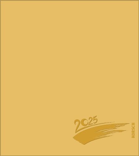 Foto-Malen-Basteln Bastelkalender gold 2025: Fotokalender zum Selbstgestalten. Do-it-yourself Kalender mit festem Fotokarton. Edle Folienprägung. Format: 21,5 x 24 cm von Korsch Verlag