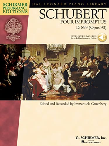 Four Impromptus D.899 Op.90: Noten, CD für Klavier (Schirmer Performance Editions)