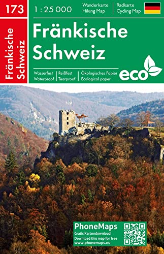 Fränkische Schweiz, Wander - Radkarte 1 : 25 000 (PhoneMaps Wander - Radkarte Deutschland, Band 173)