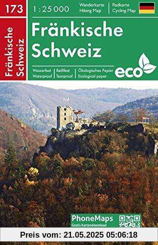 Fränkische Schweiz, Wander - Radkarte 1 : 25 000 (PhoneMaps Wander - Radkarte Deutschland, Band 173)