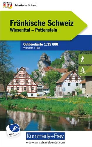 Kümmerly+Frey Outdoorkarte Deutschland 37 Fränkische Schweiz 1:35.000: Mit Wiesenttal und Pottenstein. Touren für Wanderer, Biker und mehr! Free ... Outdoorkarten Deutschland, Band 37)
