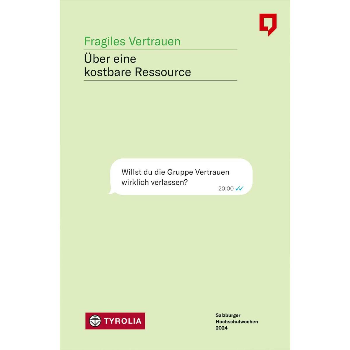 Fragiles Vertrauen Fragiles Vertrauen von Tyrolia Verlagsanstalt Gm