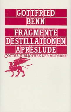 Fragmente - Destillationen - Aprèslude (Cotta's Bibliothek der Moderne, Bd. 58) von Klett-Cotta
