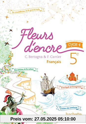 Français 5e cycle 4 Fleurs d'encre