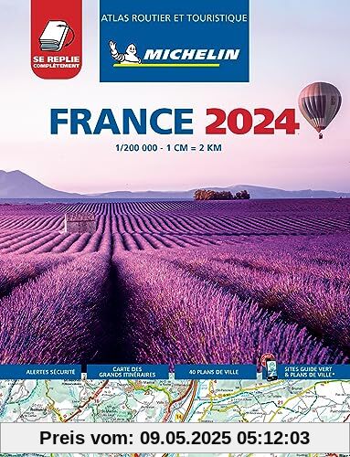 France 2024 - Tourist & Motoring Atlas Multi-flex