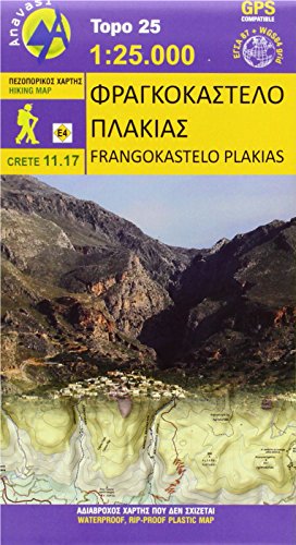 Frangokastelo Plakias: Waterproof, rip-proof plastic map. GPS compatible. GGRS 87 + WGS 84 grid (Fragokastelo - Plakias) Frangokastelo Plakias: Waterproof, rip-proof plastic map. GPS compatible. GGRS 87 + WGS 84 grid (Fragokastelo - Plakias)