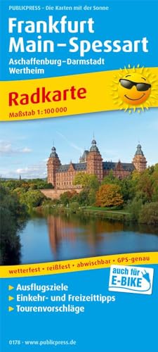 Frankfurt - Main - Spessart, Aschaffenburg - Darmstadt, Wertheim: Radkarte mit Ausflugszielen, Einkehr- & Freizeittipps, wetterfest, reissfest, abwischbar, GPS-genau. 1:100000 (Radkarte: RK) von FREYTAG-BERNDT UND ARTARIA