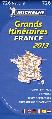 Frankreich Fernrouten 2013: Distances, Temps de Parcours, Itinéraires de Déagement (MICHELIN Nationalkarten, Band 726) von Gräfe und Unzer