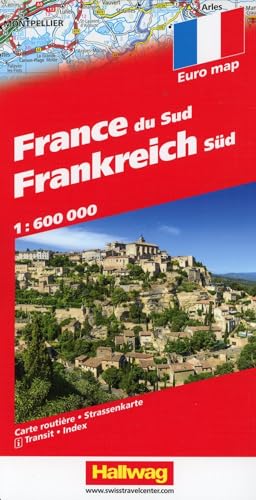 Frankreich Süd Strassenkarte 1:600 000 (Hallwag Strassenkarten) von Hallwag Karten Verlag