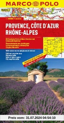 Frankreich. 1:300000: MARCO POLO Karte Provence, Cote d Azur, Phone-Alpes: TEIL 8