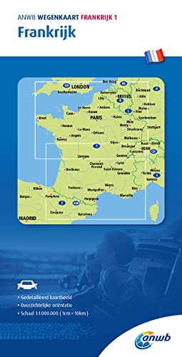 France road map (1) (Wegenkaart, Band 1) von ANWB BV, Netherlands