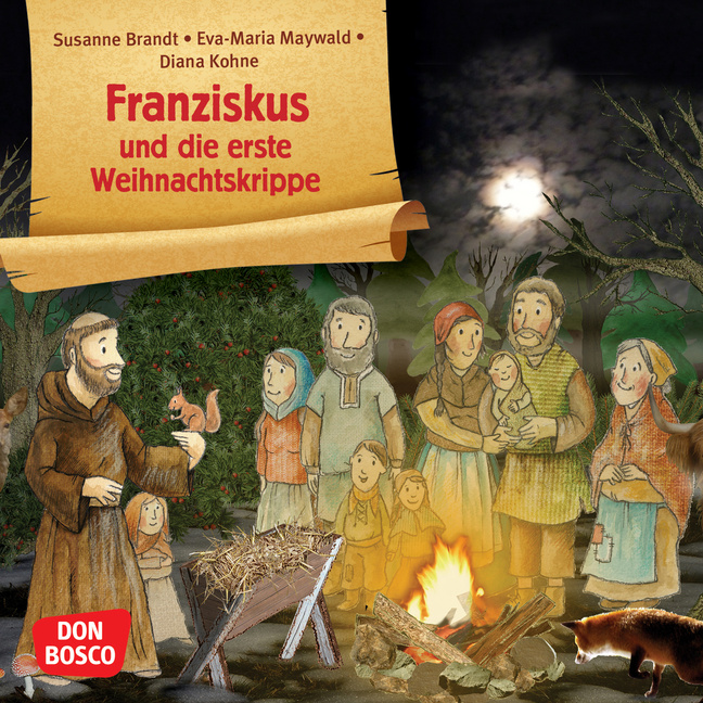 Franziskus und die erste Weihnachtskrippe. Mini-Bilderbuch. von Don Bosco Medien
