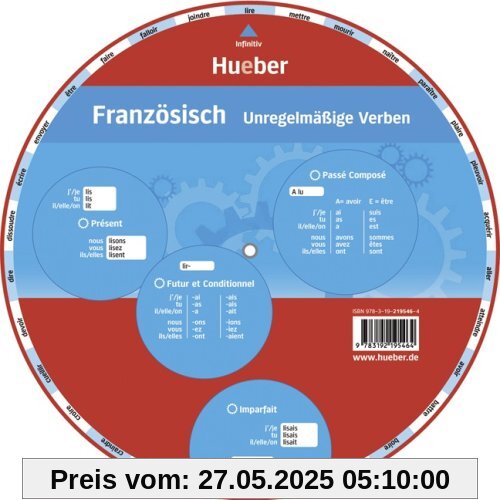 Französisch - Unregelmäßige Verben: Wheel - Französisch - Unregelmäßige Verben Französisch - Unregelmäßige Verben: Wheel - Französisch - Unregelmäßige Verben