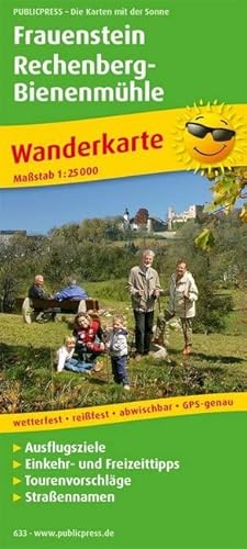 Frauenstein - Rechenberg - Bienenmühle: Wanderkarte mit Ausflugszielen, Einkehr- & Freizeittipps, wetterfest, reißfest, abwischbar, GPS-genau. 1:25000 (Wanderkarte: WK) von Freytag-Berndt und ARTARIA