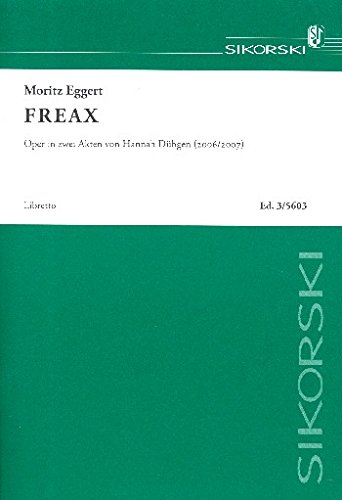 Freax: Oper in 2 Akten. Libretto. Livret. von BOOSEY
