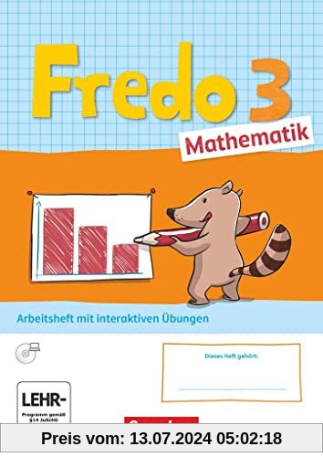Fredo - Mathematik - Ausgabe A - 2021 - 3. Schuljahr: Arbeitsheft mit interaktiven Übungen online