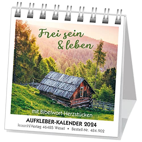 Frei sein & leben 2024: Aufkleber-Mini-Kalender von Kawohl Verlag GmbH & Co. KG