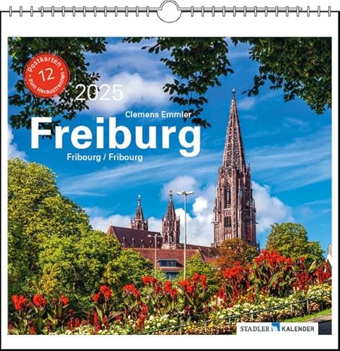 Freiburg 2025: Postkarten-Tischkalender von Stadler Kalender