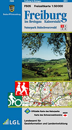 Freiburg im Breisgau: Naturpark Südschwarzwald 1 (Freizeitkarten 1:50000 / Mit Touristischen Informationen, Wander- und Radwanderungen)