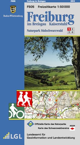 F505 Freiburg im Breisgau: Naturpark Südschwarzwald 1 (Freizeitkarten 1:50000: Mit Touristischen Informationen, Wander- und Radwanderungen)