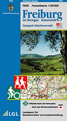 F505 Freiburg im Breisgau: Naturpark Südschwarzwald 1 (Freizeitkarten 1:50000: Mit Touristischen Informationen, Wander- und Radwanderungen)