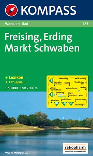 Freising, Erding, Markt Schwaben: Wanderkarte mit Kurzführer und Radwegen. GPS-geeignet. 1:50.000