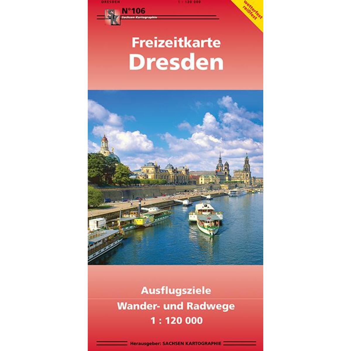 Freizeitkarte Dresden von Sachsen Kartographie