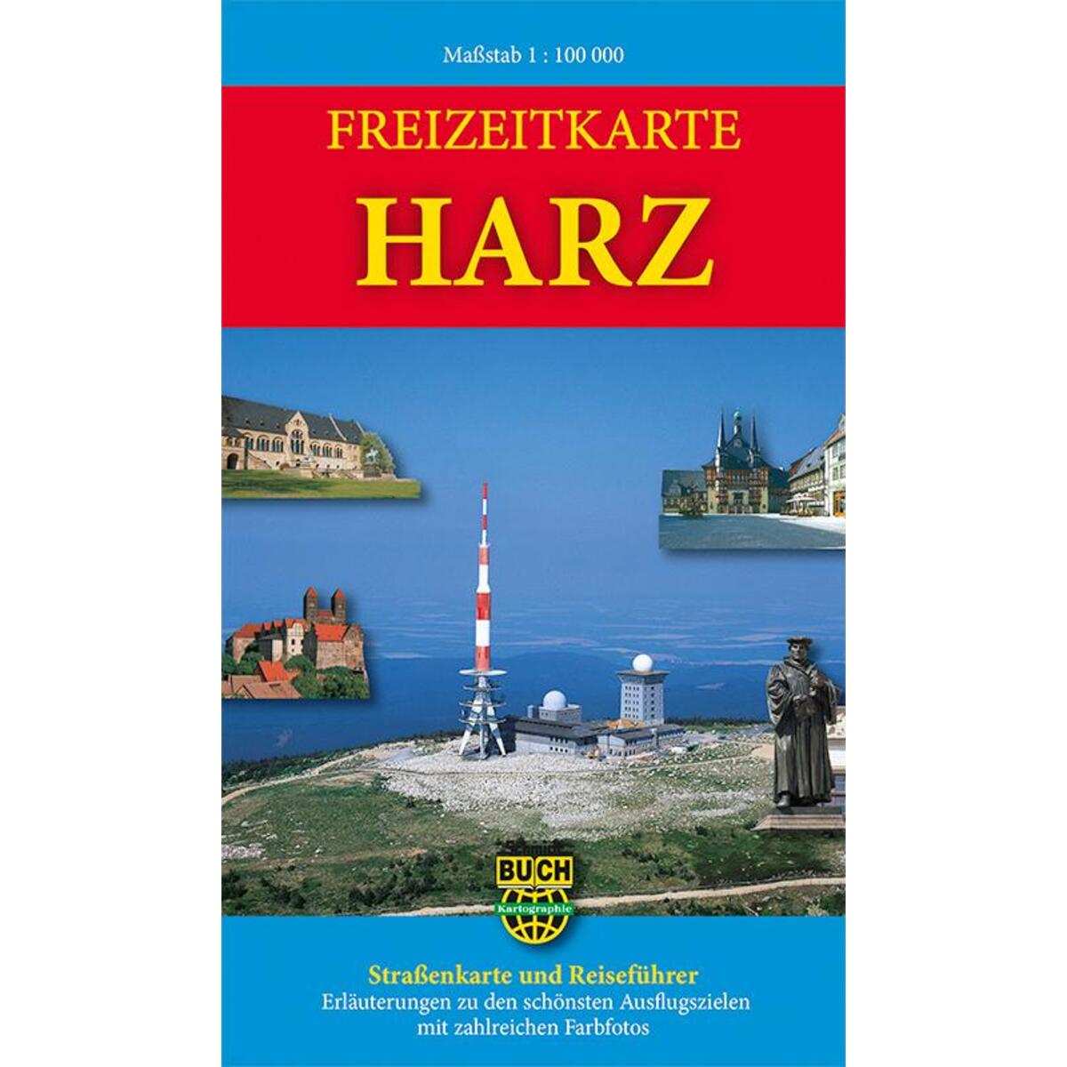 Freizeitkarte Harz 1: 100 000 von Schmidt-Buch-Verlag