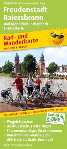 Freudenstadt - Baiersbronn, Bad Rippoldsau-Schapbach - Enzklösterle: Rad- und Wanderkarte mit Ausflugszielen, Einkehr- & Freizeittipps, wetterfest, ... 1:50000 (Rad- und Wanderkarte: RuWK)