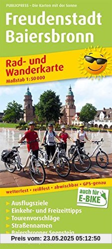 Freudenstadt - Baiersbronn: Rad- und Wanderkarte mit Ausflugszielen, Einkehr- & Freizeittipps, wetterfest, reissfest, abwischbar, GPS-genau. 1:50000 (Rad- und Wanderkarte / RuWK)