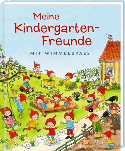 Freundebuch: Meine Kindergarten-Freunde - Mit Wimmelspaß (Alben & Geschenke für Kinder)