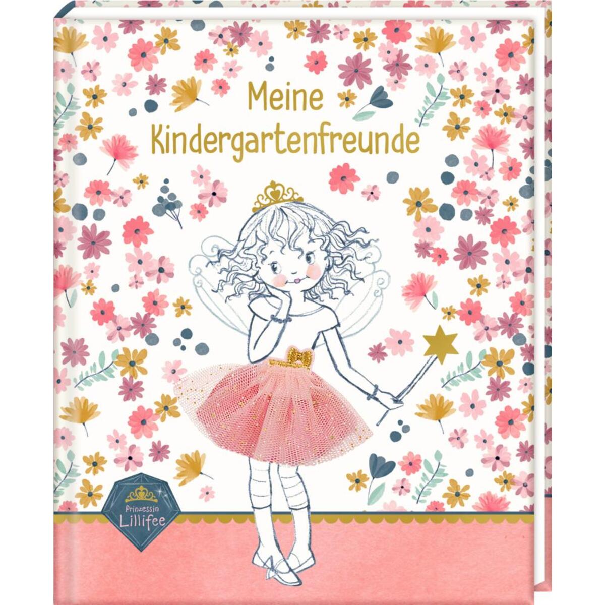 Freundebuch. Meine Kindergartenfreunde (Prinzessin Lillifee - Glitter & Gold) von Coppenrath F