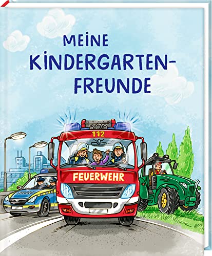 Freundebuch: Meine Kindergartenfreunde - Bunte Fahrzeuge