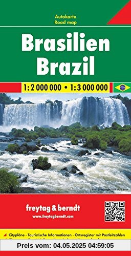 Freytag Berndt Autokarten, Brasilien - Maßstab 1:2 000 000 - 1:3 000 000