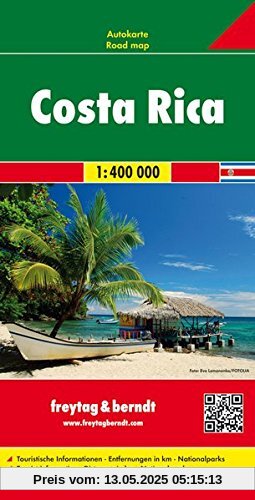 Freytag Berndt Autokarten, Costa Rica - Maßstab 1:400 000 (freytag & berndt Auto + Freizeitkarten)