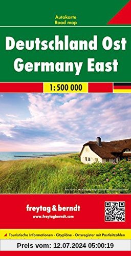 Freytag Berndt Autokarten, Deutschland Ost - Maßstab 1:500.000 (freytag & berndt Auto + Freizeitkarten)