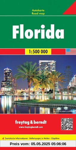 Freytag Berndt Autokarten, Florida - Maßstab 1:500.000