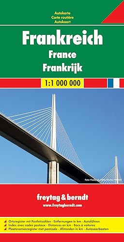 Freytag Berndt Autokarten, Frankreich - Maßstab 1:1.000.000 von FREYTAG-BERNDT UND ARTARIA