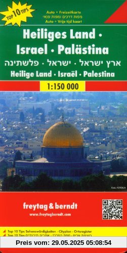 Freytag Berndt Autokarten, Heiliges Land - Israel - Palästina - Maßstab 1:150 000 Freytag Berndt Autokarten, Heiliges Land - Israel - Palästina - Maßstab 1:150 000