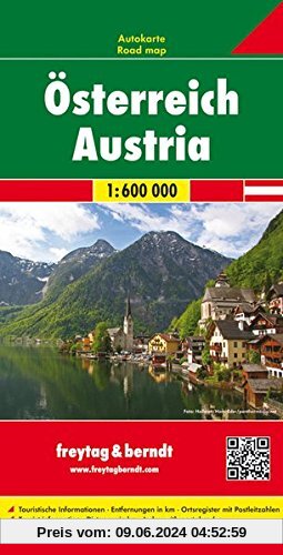 Freytag Berndt Autokarten, Österreich - Maßstab 1:600.000 (freytag & berndt Auto + Freizeitkarten)