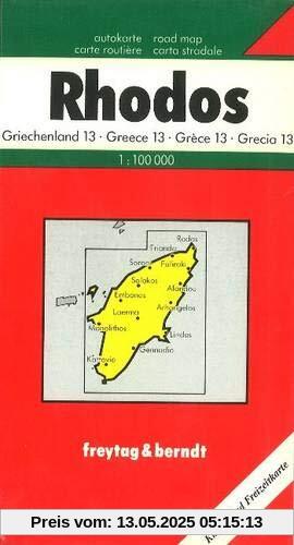 Freytag Berndt Autokarten, Rhodos: With Cultural Guide - Map (Carte Routière)