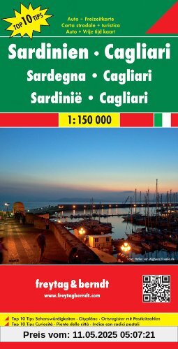 Freytag Berndt Autokarten, Sardinien-Cagliari - Maßstab 1:150 000 Freytag Berndt Autokarten, Sardinien-Cagliari - Maßstab 1:150 000
