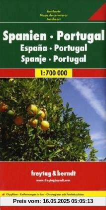 Freytag Berndt Autokarten, Spanien-Portugal - Maßstab 1:700 000 (freytag & berndt Auto + Freizeitkarten)