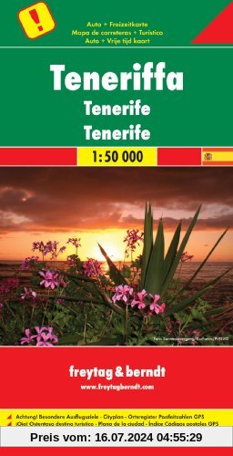 Freytag Berndt Autokarten, Teneriffa - Maßstab 1:50 000