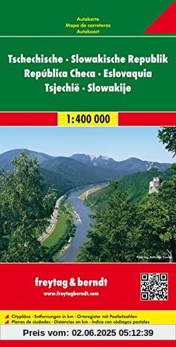 Freytag Berndt Autokarten, Tschechische - Slowakische Republik - Maßstab 1:400.000 (freytag & berndt Auto + Freizeitkarten)
