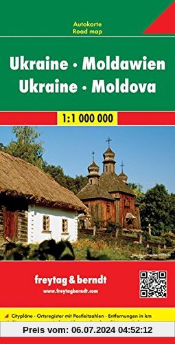 Freytag Berndt Autokarten, Ukraine - Moldawien - Maßstab 1:1 000 000